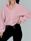 Womens Fleece Jackets Zip Up Oversized Sweatshirts Winter Clothes Long Sleeve Crop Sherpa Fall Outfits Fashion
