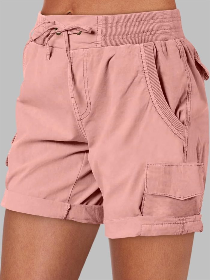 Womens Summer Shorts 2025 Dressy Casual Hiking Cargo Shorts Trendy Outdoor Outfits 6 Pockets - Image 2
