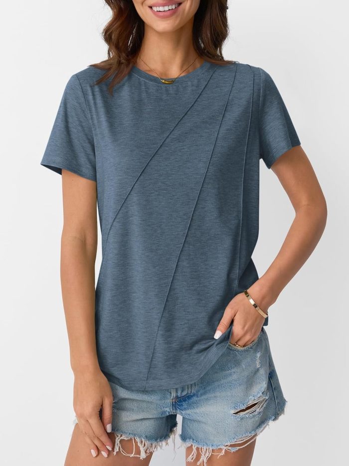 Womens Summer Tops Workout Shirts Beach Vacation Outfits Business Tshirts Dressy Fashion Spring Clothes 2025 - Image 2