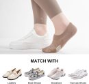 No Show Socks Womens Cushioned Low Cut Athletic Hidden Liner for Sneakers Ankle Invisible Running Socks 4/6 Pairs