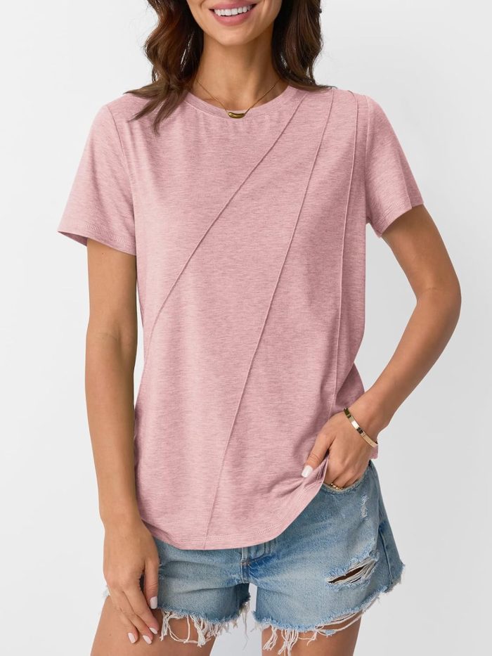 Womens Summer Tops Workout Shirts Beach Vacation Outfits Business Tshirts Dressy Fashion Spring Clothes 2025 - Image 2