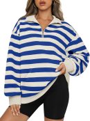 Womens Zip Up Hoodies Oversized Sweatshirts Preppy Clothes Fall Teen Girls Outfits Fashion Crewneck Pullover
