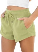 Women's Sweat Shorts with Pockets Cotton French Terry Drawstring Summer Workout Casual Lounge Shorts