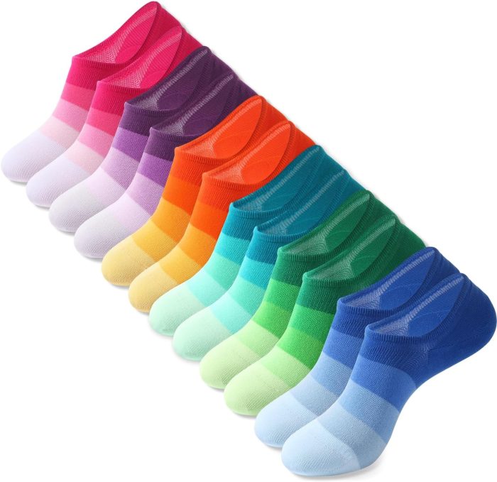 No Show Socks Womens and Men Low Cut Ankle Short Anti-slid Athletic Running Novelty Casual Invisible Liner Socks
