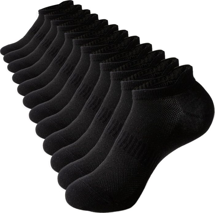 Ankle Socks for Women, Running Athletic Low Cut Tab Socks Sports No Show Socks 6-Pairs