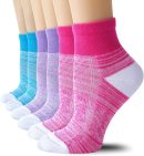 6 Pairs Women's Running Ankle Socks Athletic Sport Socks Cushioned