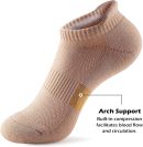 Ankle Socks Womens Running Athletic No Show Socks Cushioned 5-Pairs