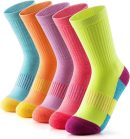 Women Socks Hiking Running Thick  Crew Socks 5-Pair