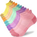 Ankle Socks Womens Athletic Running Comfort Ankle Socks Cushioned 3/5/6Pairs